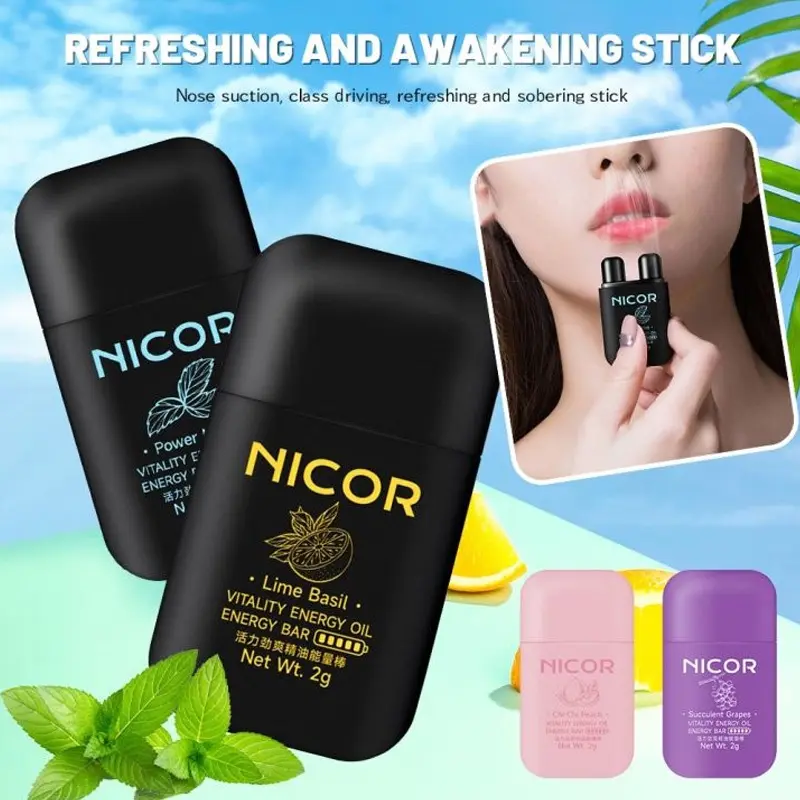 【PH STOCK】Nicor Menthol Inhaler Vitality Mint Energy Bar Refreshing And ...