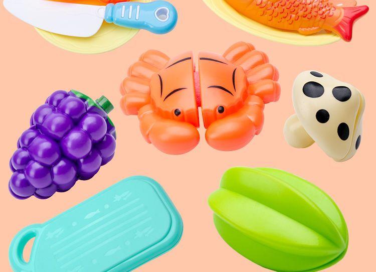 Product Introduction of [ 230k Positive Reviews] Children's Pretend Play Toys Realistic Fruits and Vegetables Cutting Fun Early Education Cognitive Enlightenment Baby Educational Toys for Ages 3-6 7