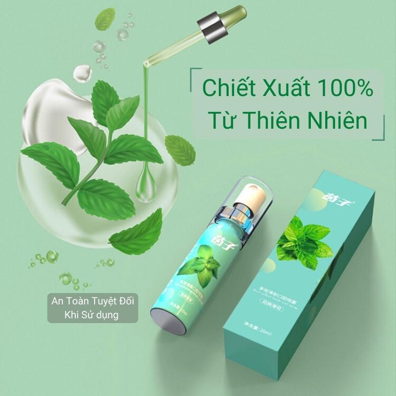Product Introduction of Combo 2 chai xịt thơm miệng hương đào   Xịt Miệng Nữ 3