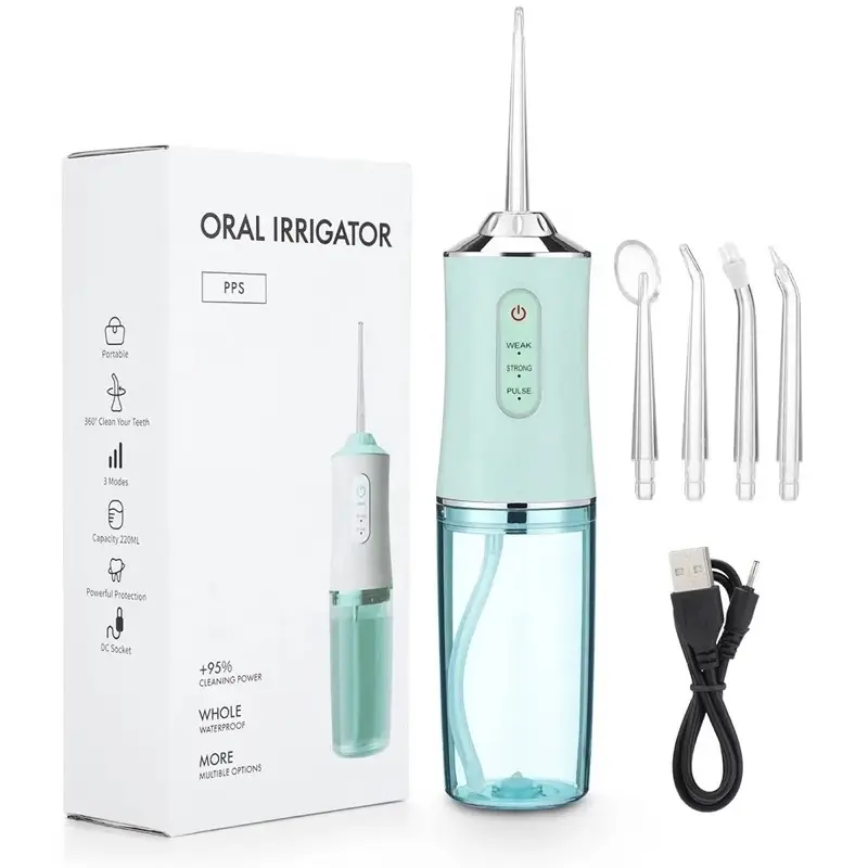 Máy Tăm Nước Cầm Tay Oral Irrigator - Tăm Nước Vệ Sinh Răng Miệng Hàng Chính Hãng Tiện Dụng Cho Gia Đình 0
