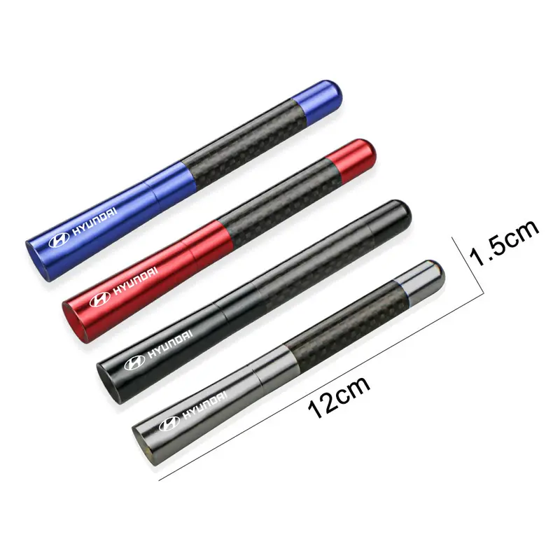 Ăng Ten Radio Sợi Carbon Thông Dụng Cho Xe Hơi, 1 Cái, 12Cm, Cho Hyundai Ioniq 5 Kona Certa Elantra Santa Fe I10 Sonata Tucson Accent IX25 IX35 4
