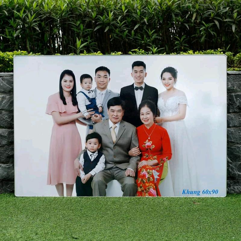 Ảnh Tráng Gương 60x90 in ảnh cưới + ảnh gia đình 0