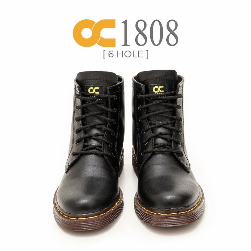 SEPATU DOKMAR 6 HOLE KULIT ORIGINAL 1808 Shoes Hitam Boots 4