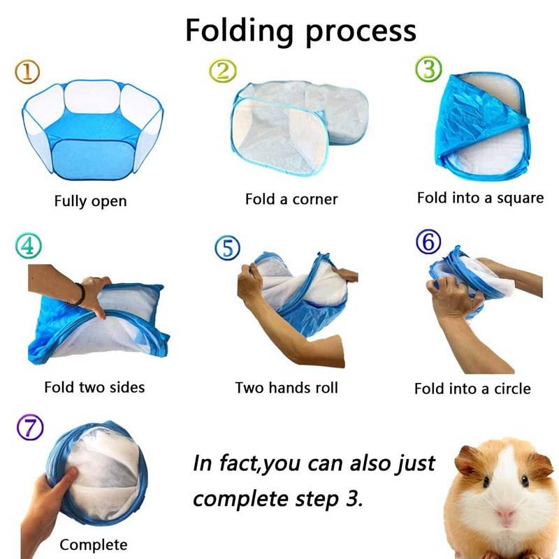 Product Introduction of Pet Fence Kitten Cage Folding Cage Playpen for Hamster Hedgehog Small Animals Breathable Puppy Rabbit Guinea Pig 10