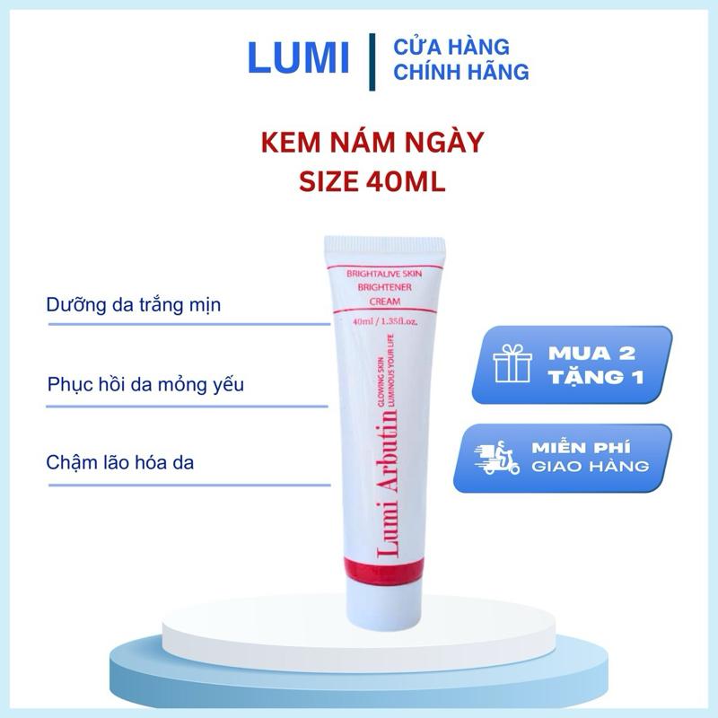 Kem NÁM NGÀY Lumi dưỡng trắng Collagen HA ban ngày Lumi Arbutin Skincare Làm Đẹp Da