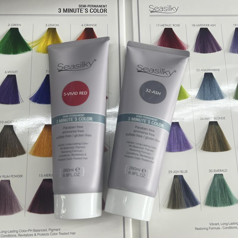  Màu nhuộm phủ bóng tóc không cần pha oxy Seasilky 260ml Nhuộm Tóc Đổi Màu Tóc 