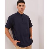 Gambar AMK Kemeja Koko Pria Lengan Pendek KK BB Mali Ss Navy Blue - S dari AMK Store Kab. Karanganyar 1 Tokopedia