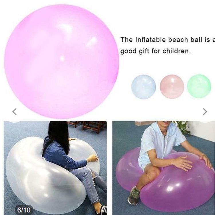 Product Introduction of Bubble Ball Summer TPR Decompression Oversized Inflatable Ball Water Injection Bubble Balloon balloon garland 26