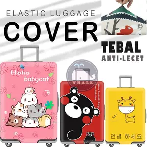 Sarung Koper Import Elastis Pelindung Koper Model Kartun