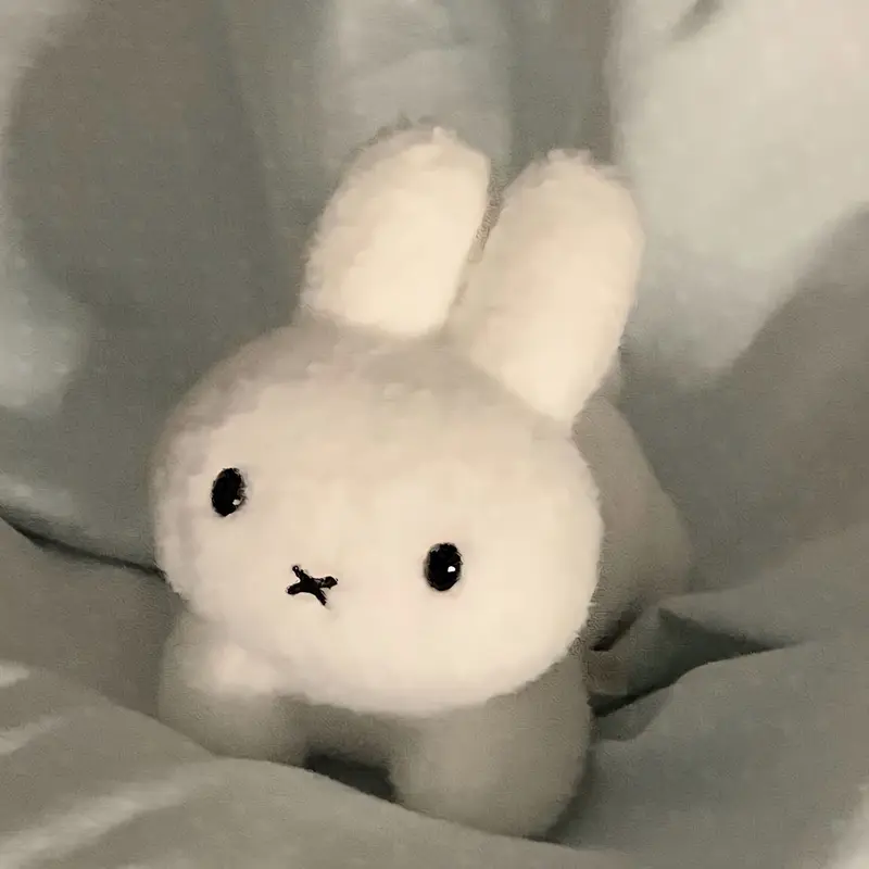 Búp Bê Nhồi Bông Cầm Tay Dễ Thương, Miffy, Siêu Đáng Yêu, Thỏ Trắng Mini, Đồ Chơi Nhồi Bông Mặt Dây Chuyền Quà Tặng 0