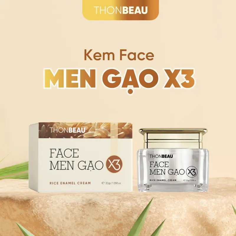 TRỌN BỘ LỚN KEM MEN GẠO X3 [ 5 Món] Kem Men Gạo +Serum Collagen 20ml +Sữa Rửa Mặt 100ml+ Kem Body Gạo - Skincare Kem Face Làm Đẹp Da 4