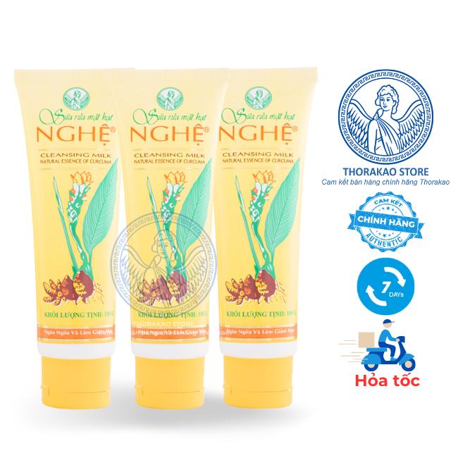 Sữa Rửa Mặt Hạt Nghệ 100g Loại Bỏ Bụi Bẩn Cải Thiện Vết Thâm - Thorakao Store.