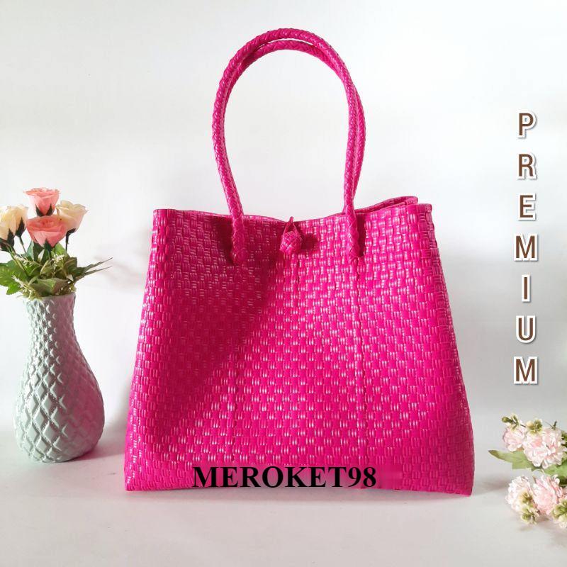 BEST SELLER Tas Wanita Anyaman Plastik Jali Pastel Series Premium Tas Anyaman Souvenir Belanja custom Anyam Plastik Jaly 0