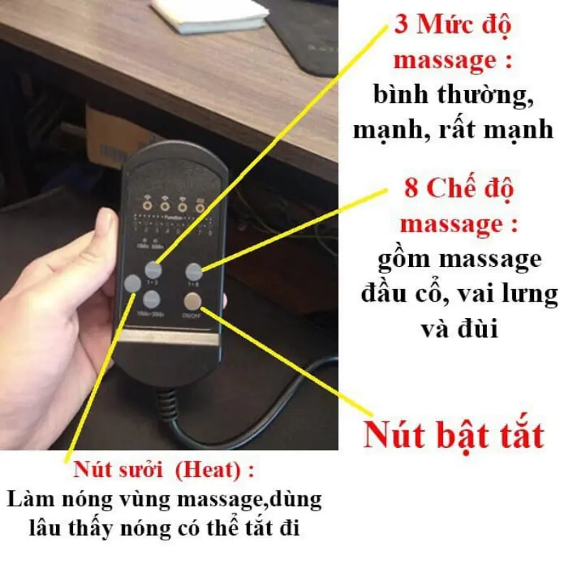 [DD-necessary]  Đệm ghế massage toàn thân trên ô tô xe hơi siêu tiện lợi 2
