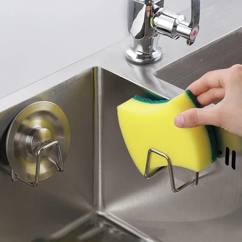 GANTUNGAN TEMPELAN DINDING STAINLESS STEEL Rak Dapur Alat Masak Kamar Mandi Kamar Tidur Serbaguna 4