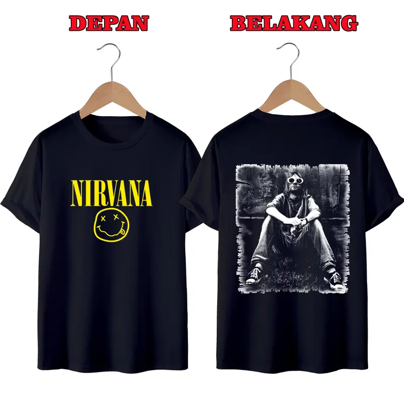 KAOS DISTRO PRIA KEREN, TERMURAH BISA COD,NIRVANA 0