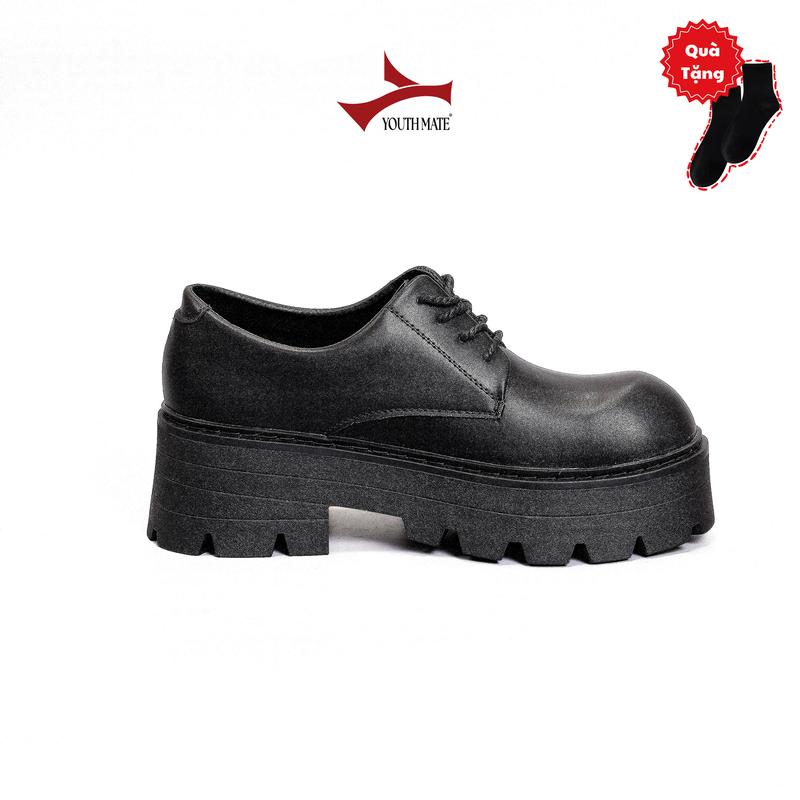 Giày Derby Nam Đế Chunky 7CM -[ TẶNG 1 ĐÔI TẤT ĐEN ] - YH360
