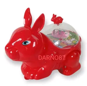 MAINAN KELINCI TARIK JALAN LED LAMPU LT 21