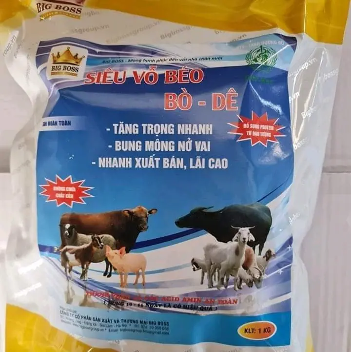 Vỗ béo bò dê chuyên dùng cho động vật nhai lại