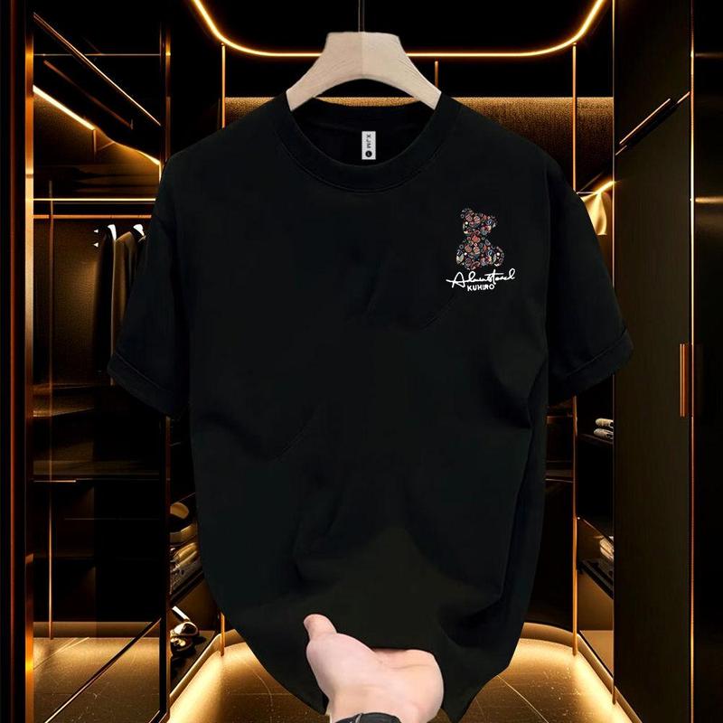 9039 Mùa hè 2025  Phong cách mới Đa năng Phong cách Hàn Quốc Đen Trắng Slim Thời trang Unisex Cặp đôi Mặc Áo ngắn tay in hình học sinh Áo phông giao hàng nghệ thuật thêu hoa nhẹ nhàng Áo sơ mi trắng ướt ướt của phụ nữ 1