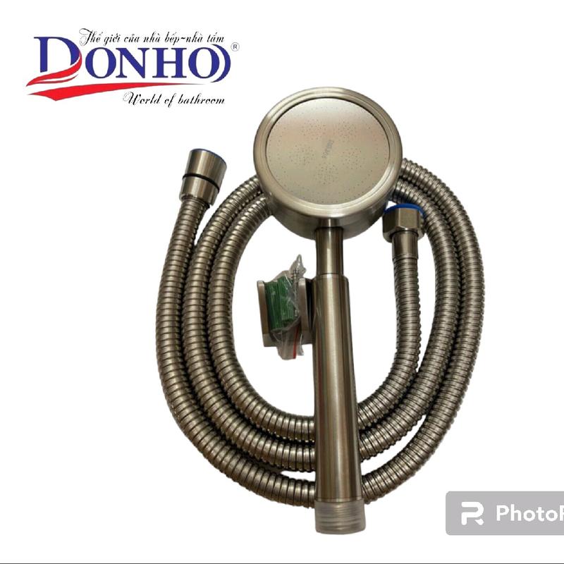 Bộ Vòi Hoa Sen Tắm INOX 304 tăng áp DONHO, có dây sen và gác cài đúc 304 hệ thống vòi sen vòi sen mưa sentam loc sentăng đầu lá