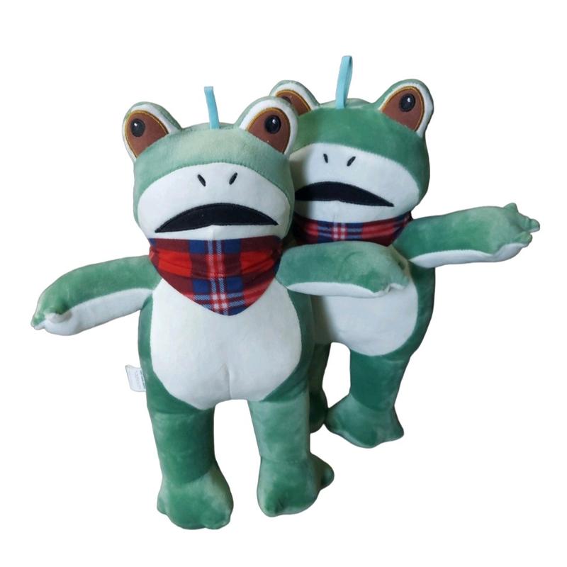 Gấu bông ếch Xanh hướng nội Hot Trend,Đồ Chơi nhồi Bông Hình chú Ếch Xanh Mắt to vải nhung co dãn ,kích thước 35 cm