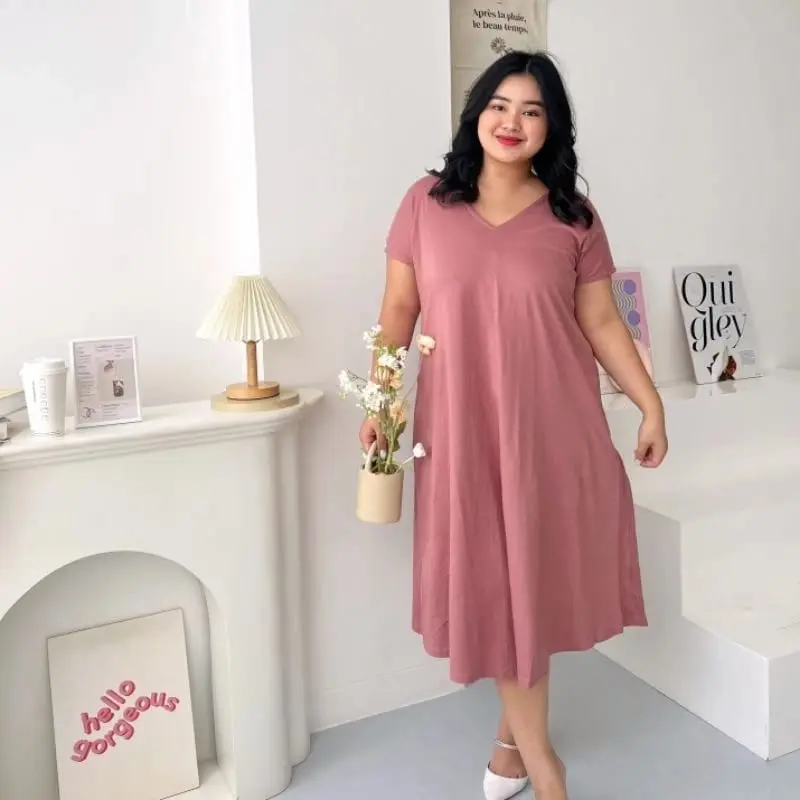 Bigissimo - Abbely Atasan Casual Panjang Nyaman Jumbo Bigsize