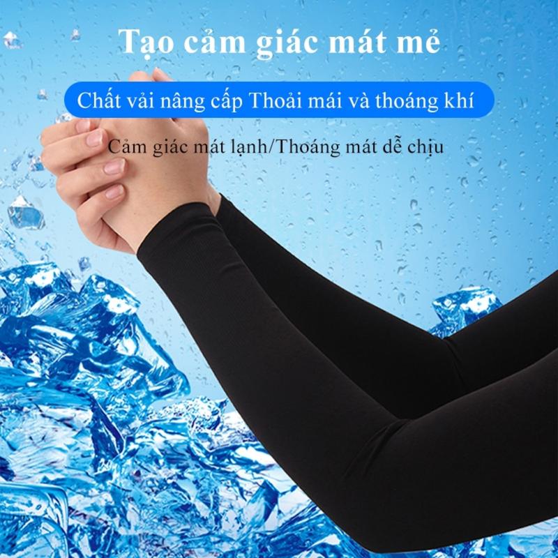 Găng tay chống nắng tia UV 3B nam nữ hai màu đen trắng chất cotton co dãn-