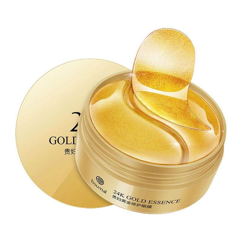 Product Introduction of 24K G60pcs Seaweed Eye Mask Collagen Hydrating Remove Dark Circles For Skincare Starter Face L0G2 Chamomile Moisturizer Hydrate Moisture 25