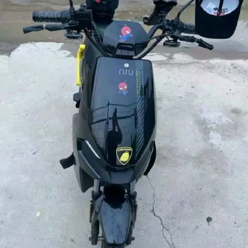 Tem dán xe đạp điện xe máy ô tô  cao cấp ngộ nghĩnh lambo và fera chống nước chống bay màu in UV siêu nét 4