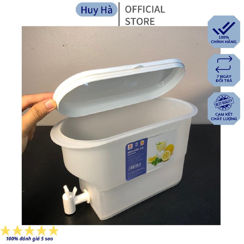 Bình đựng nước 3.5L có vòi để tủ lạnh tiện dụng chất liệu nhựa PP đạt chuẩn an toàn bình nước có vòi chịu nhiệt tốt tiện lợi cao cấp