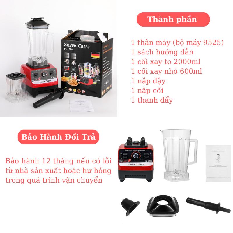 Máy xay sinh tố công nghiệp say sinh tố xay thịt đa năng SAODO MXSTCN0035 5