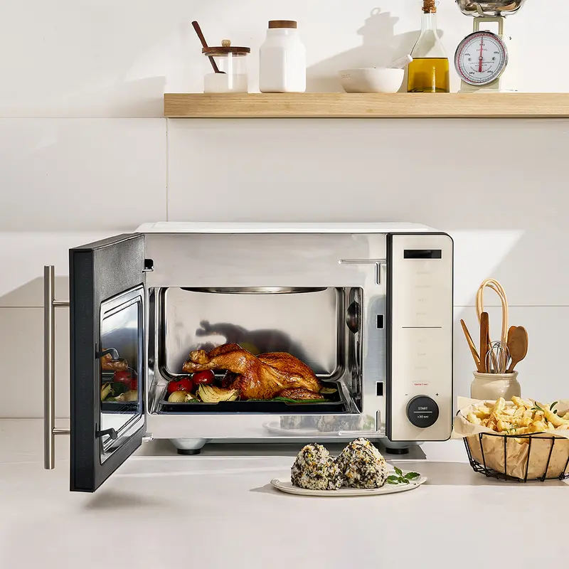 Lò chiên không dầu kết hợp lò vi sóng Locknlock Rangefryer EJF294IVY 2