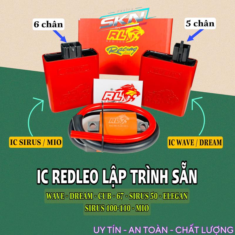 Phụ kiện ic REDLEO cho xe Wave Dream Sirus 110 Mio mở tua tặng mobin sườn