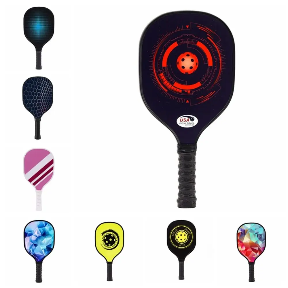 Bệ Bóng Pickleball, Tay Cầm Đệm Công Thái Học, Tay Cầm Có Gân, Vợt Bóng Pickle Chống Trượt, Thích Hợp Cho Người Mới Bắt Đầu, Thiết Bị Tập Luyện Pickleball Đầy Màu Sắc, Thích Hợp Cho Trẻ Em
