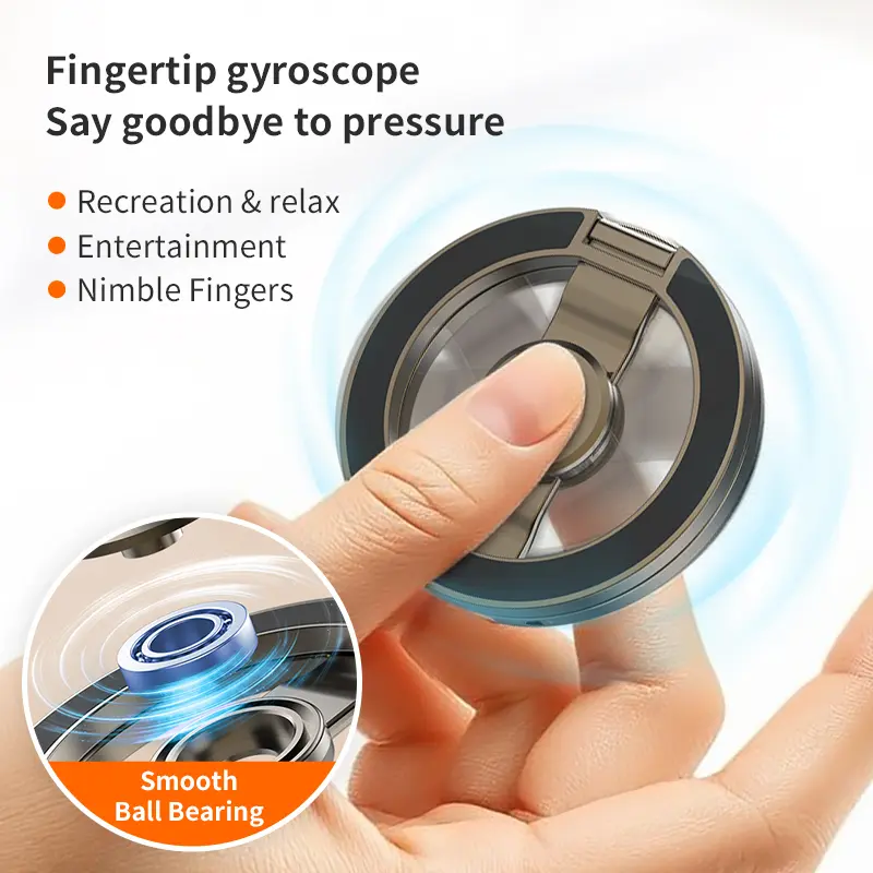 Fingertip Gyroscope Phone Holder 360° Rotation For Magsafe Metal ...