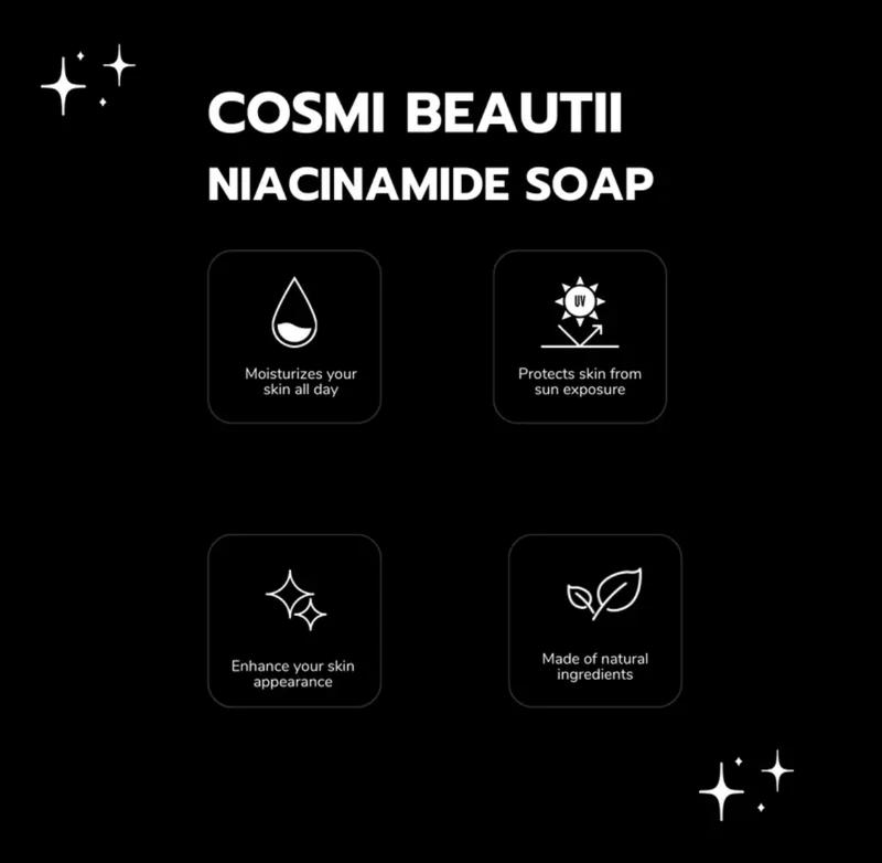 Product Introduction of BUY 1 TAKE 1 NEW CB NIACINAMIDE SOAP FOR MEN 10X WHITENING SOAP Whitening All Skin Types Oil Control Sensitive Skin Oil Control Hydrating Body Care Moisturize Moisture Moisturizer Hydrate 5