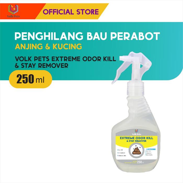 Gambar Volk Pets Extreme Odor Kill & Stay Remover 250 ml/ Penghilang Bau Noda - Penghilang Bau Noda dari M-Pets Volk Pets Indonesia Kota Tangerang Tokopedia