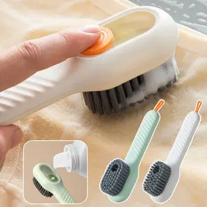 Multi-fungsi Plus Liquid Sepatu Sikat Tekan Keluar Liquid Sepatu Mencuci Sepatu Sikat Alat Sepatu