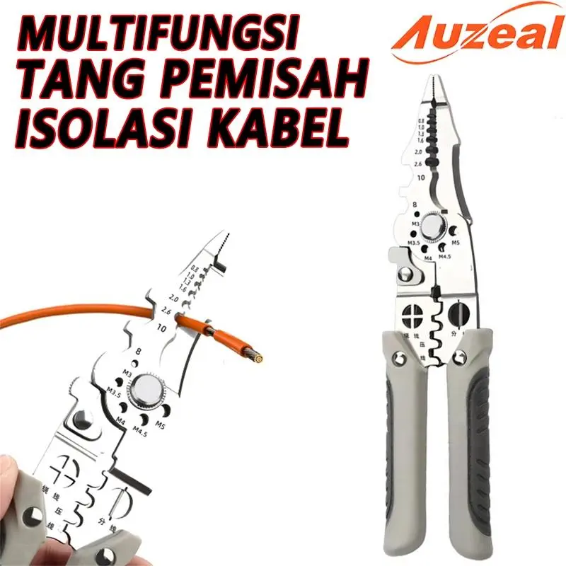 Tang Dekrustasi Kawat Multifungsi Profesional - Perbaikan Kabel Listrik Aman & Efisien