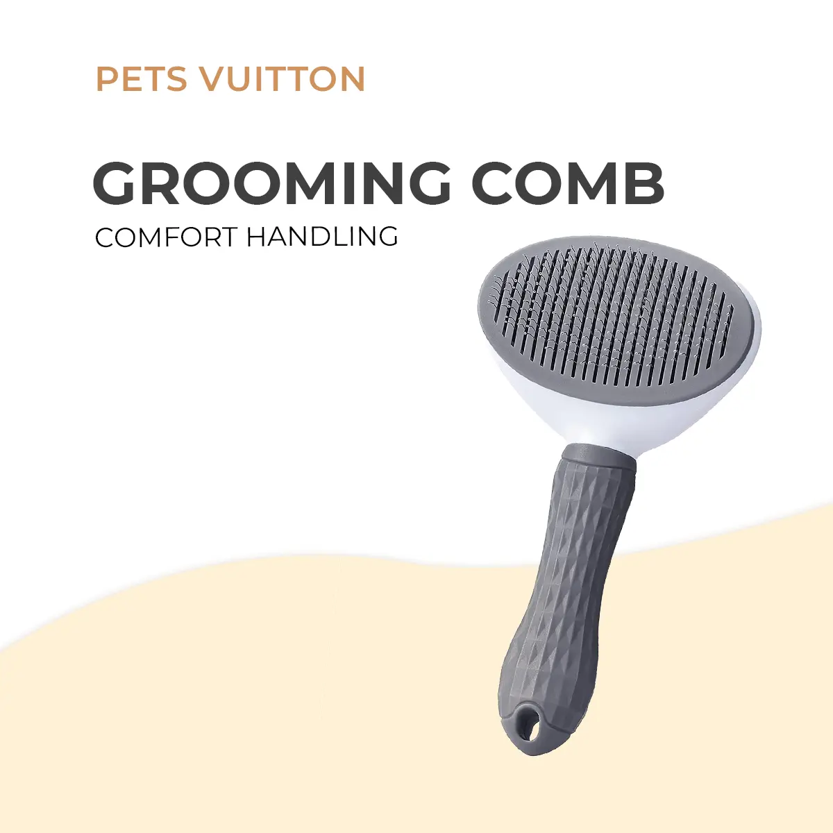 PetsVuitton Pet Comb Cat Dog Comb Grooming Brush Pet Hair Fur Removal Sikat Bulu Kucing Berus Bulu Kucing Deshedding