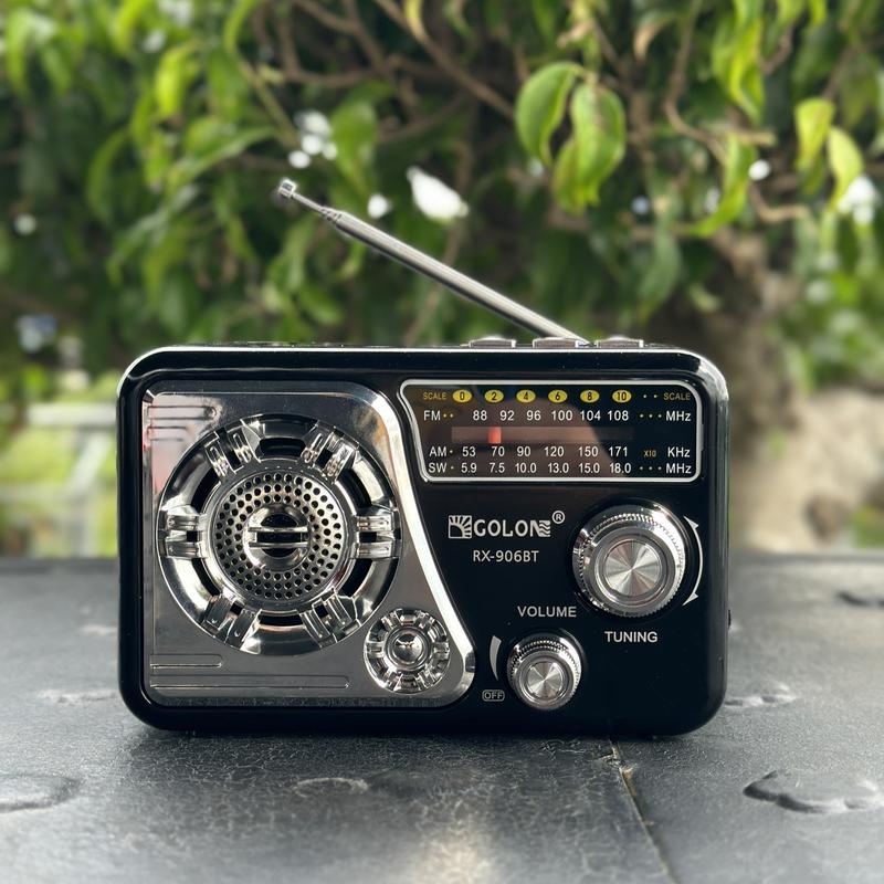 Đài FM RX 906BT Đài Nghe Nhạc,Đài Radio Có Hỗ Trợ Thẻ Nhớ Và USB Thiết Kế Cổ Điển