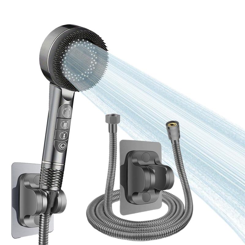 Shower Head Set, 3 Counts/set Including Handheld Shower Head & Hose & Holder, High Pressure Shower Head Set, Bathroom Shower Equipment 6