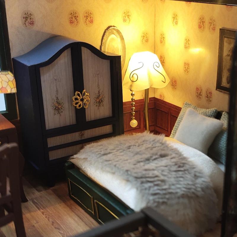 3D DIY Miniature House Model Kit (1 Set), DIY Handmade Dollhouse Kit with Furniture, Assembly Model House, Perfect Gift, Birthday Gifts Ideas, Gift for Her, Girl's Gift 3