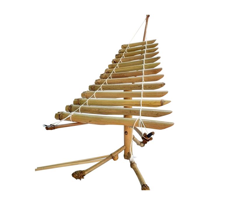  ANKINTE Đàn T'rưng mini bằng trúc 12 thanh 13 thanh - Đàn tre xuất khẩu 100% chuẩn nốt - Đàn Đồ Chơi cho bé xuất xứ Đắk Lắk xứ Voi 