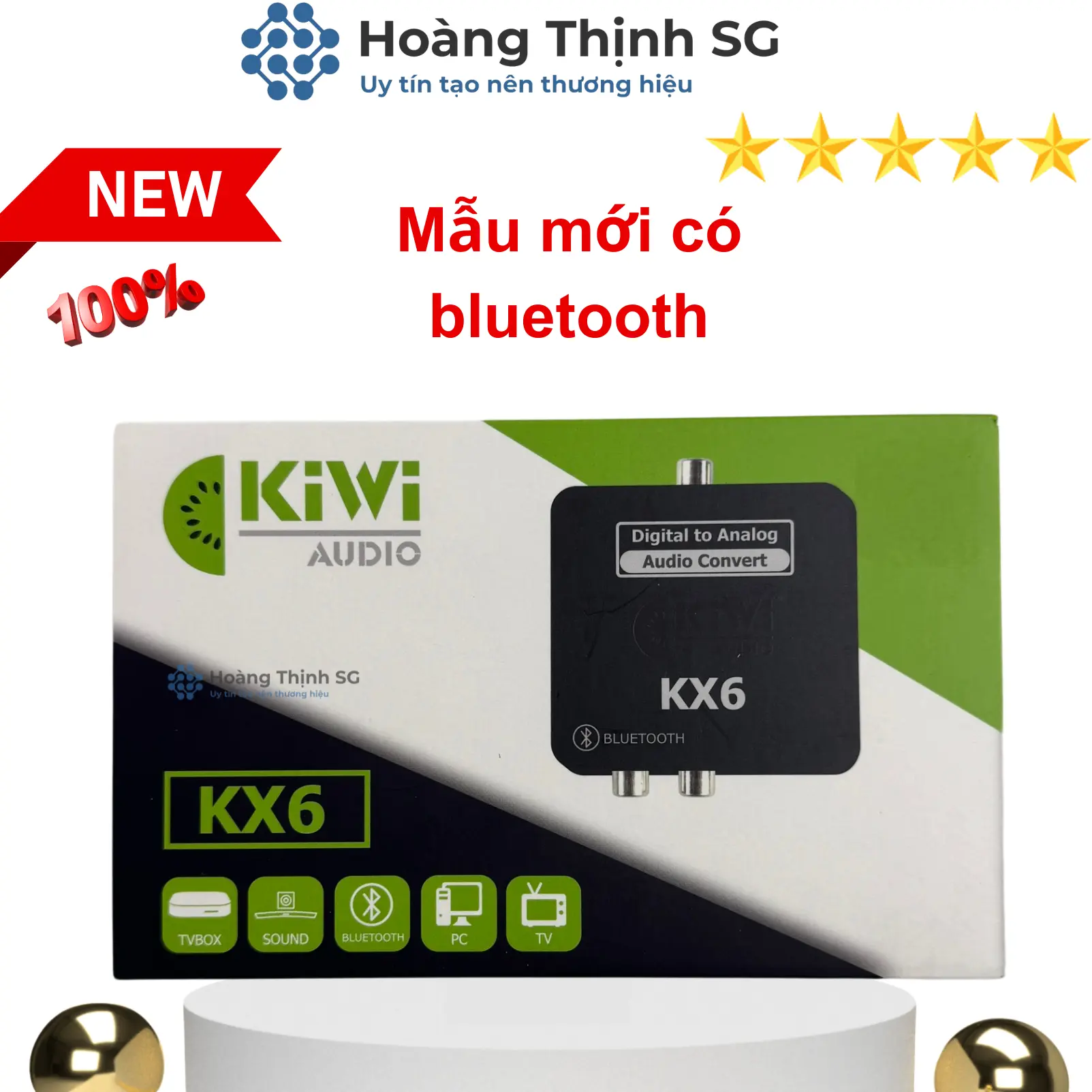 Bộ Chuyển Đổi Âm Thanh Digital KiWi KA03,KX06 chuyển đổi từ tín hiệu quang hoặc Coaxial sang Audio R/L