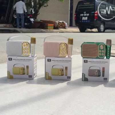 Loa Karaoke Mini YS 103 Kèm Mic , Loa Hát Karaoke Tại Nhà Giúp Bạn Giải Trí Sau Những Giờ Làm Việc Mệt Mỏi,Loa Kệ Sách Thiết Kế Nhỏ Gọn , Tiện Lợi