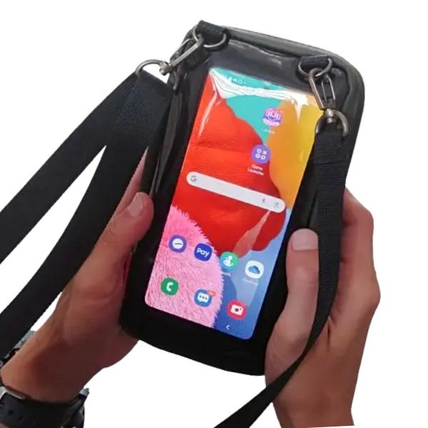 Cluth bag megan Abigadu tas hp anti air slingphone waterproof hitam sling pouch pria wanita tas selempang multi pungsi  kedap air pouch handphone phone bag Slingbag 2