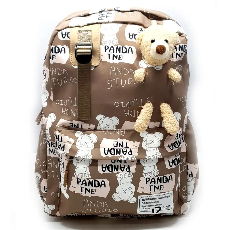 Tas Ransel Sekolah CLOUDS LOVE Muat Laptop Backpack Anti Air Boneka - 3635 7