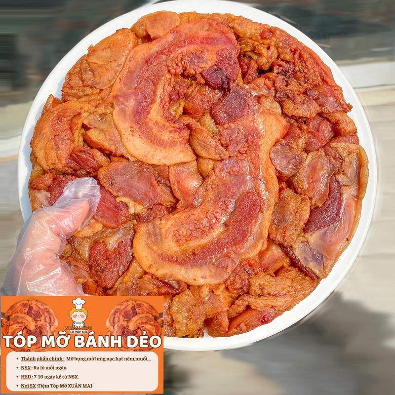 500G Tóp mỡ DẺO MỀM HAY RÁO GHICHÚ CHO MAI Ăn Vặt Thức Ăn Food